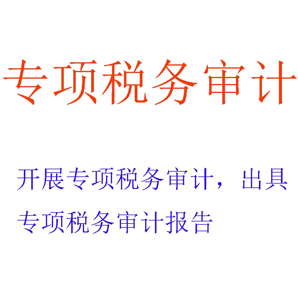 专项税务审计服务 | 税务健康检查、争议应对与合规优化专家