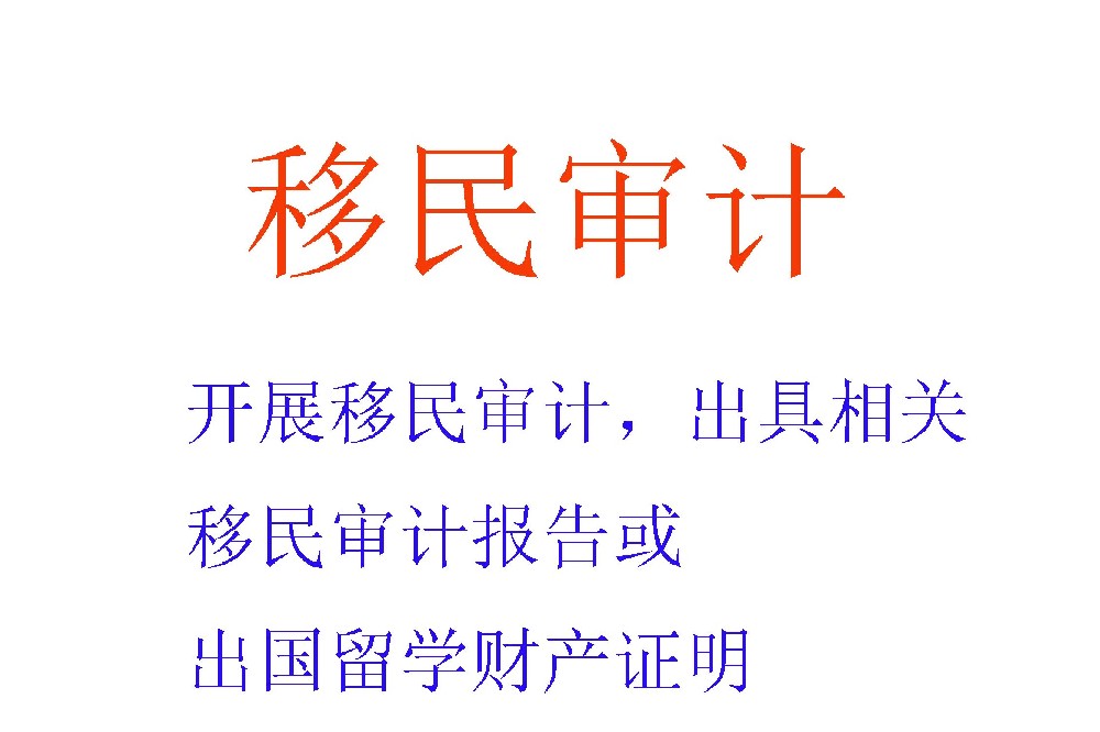 移民审计服务｜符合各国移民局要求的财务文件专业鉴证