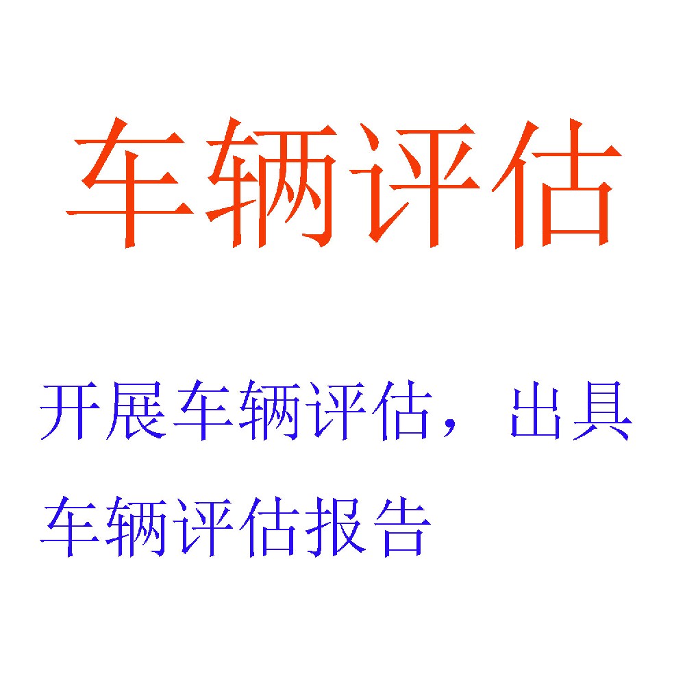 车辆评估服务