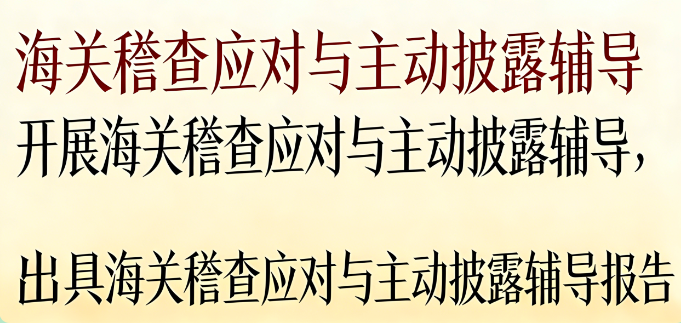 海关稽查应对与主动披露辅导 | 专业团队全程护航，化解通关风险，争取*优处理